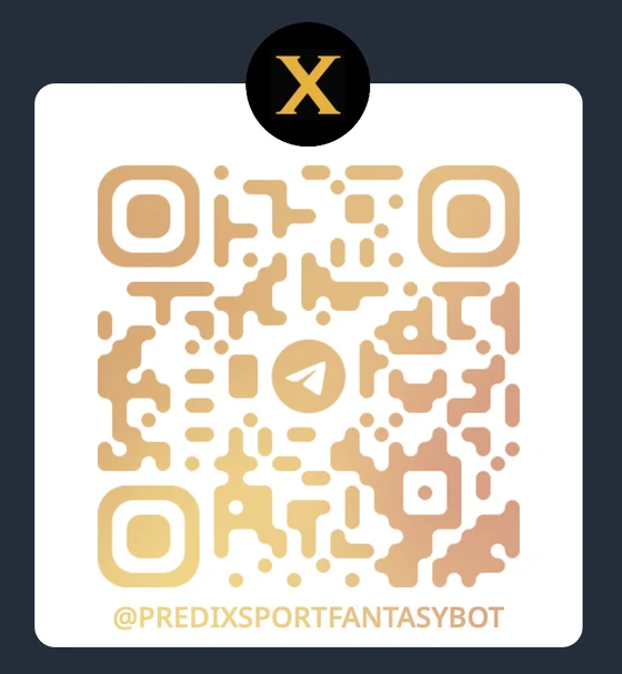 QR code that opens the Predixsport Fantasy alerts bot in Telegram